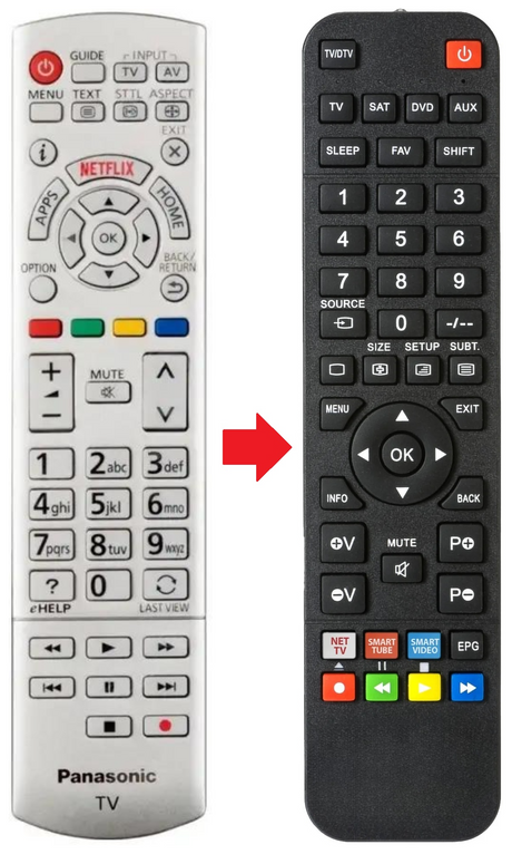N2QAYB001009 PANASONIC afstandsbediening - productfoto