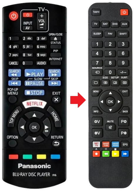 N2QAYB001030 PANASONIC afstandsbediening - productfoto