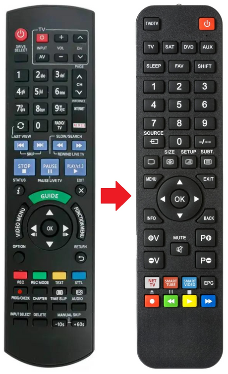 N2QAYB001046 PANASONIC afstandsbediening - productfoto