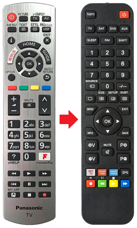 N2QAYB001248 PANASONIC afstandsbediening - productfoto