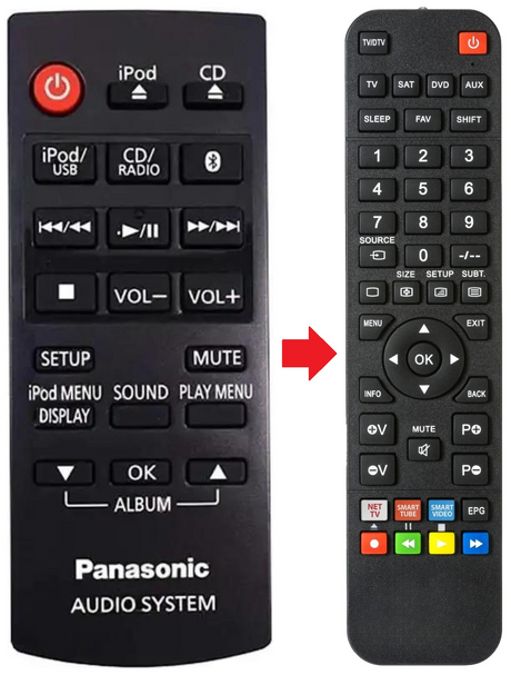 N2QAYC000081 PANASONIC afstandsbediening - productfoto