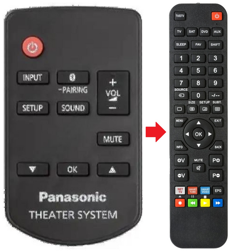 N2QAYC000098 PANASONIC afstandsbediening - productfoto