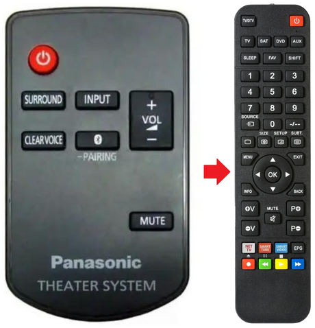 N2QAYC000102 PANASONIC afstandsbediening - productfoto