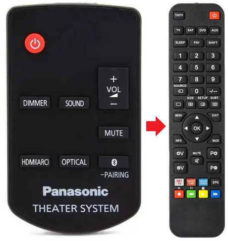 N2QAYC000123 PANASONIC afstandsbediening - productfoto