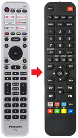 N2QBYA000049 PANASONIC afstandsbediening - productfoto