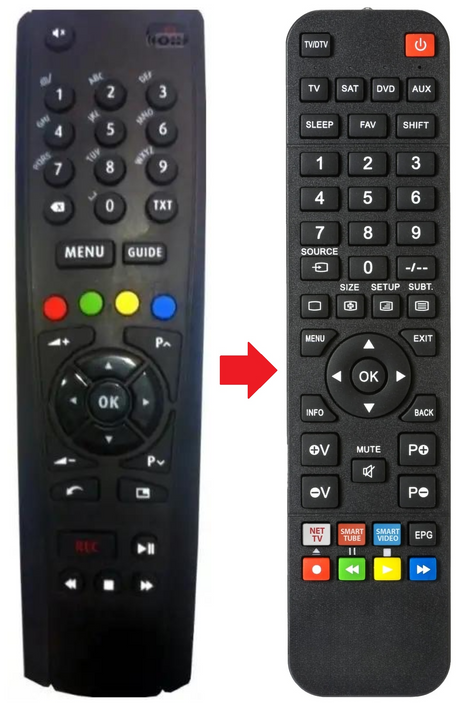 N5200 NETGEM afstandsbediening - productfoto