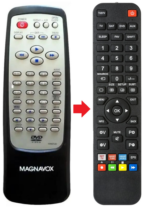 NA007UD MAGNAVOX afstandsbediening - productfoto