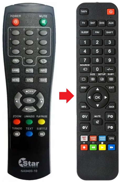 NA9400-10 STAR ELECTRONIC afstandsbediening - productfoto