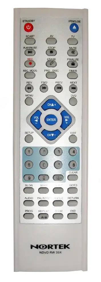 NDVD-RW35X NORTEK afstandsbediening