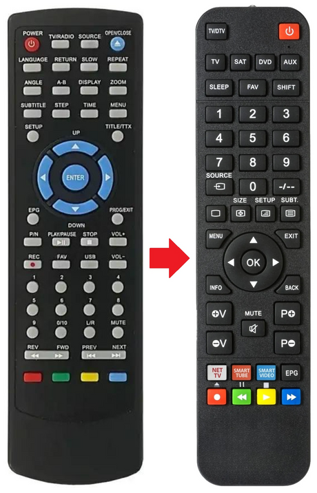 NT-TNT-TECHDVTNT300 NINETECH afstandsbediening - productfoto