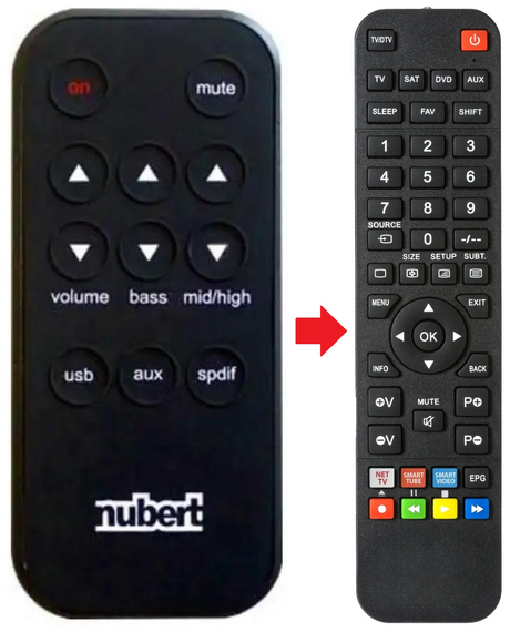 NUPRO-AS250 NUBERT afstandsbediening - productfoto