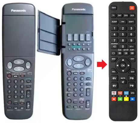 NV-HD620 PANASONIC afstandsbediening - productfoto