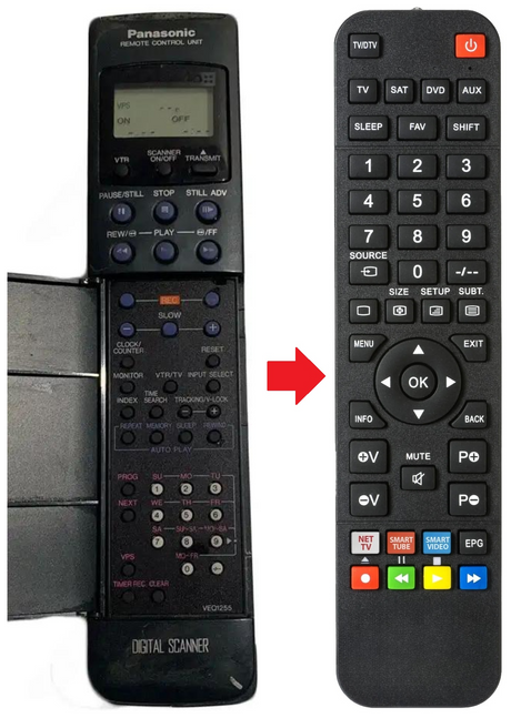 NV-J40 PANASONIC afstandsbediening - productfoto