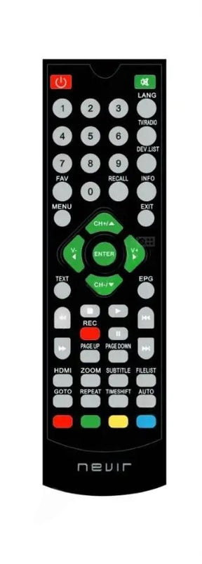 NVR2502-DSUGHDH NEVIR afstandsbediening
