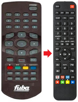 ODE704 FUBA afstandsbediening - productfoto