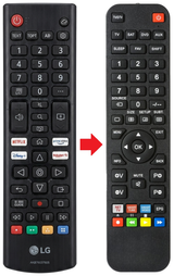 OLED65R19 LG afstandsbediening - vergelijking