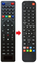OR243HD WISI afstandsbediening - productfoto