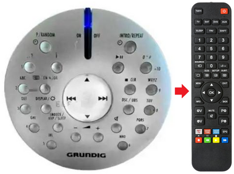OVATION-2I GRUNDIG afstandsbediening - productfoto
