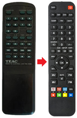 PD-H380 TEAC TEAK afstandsbediening - productfoto