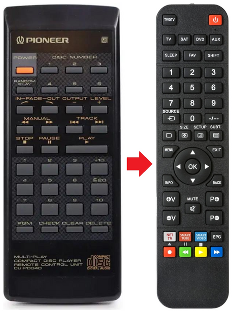 PD-M630 PIONEER afstandsbediening - productfoto