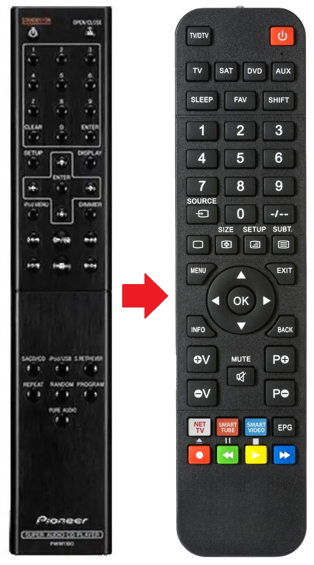 PD30 PIONEER afstandsbediening - productfoto