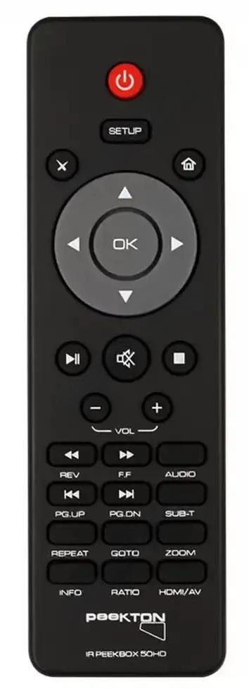 PEEKBOX-50HD PEEKTON afstandsbediening