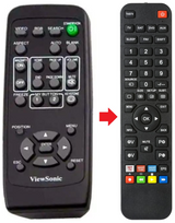 PJ656 VIEWSONIC afstandsbediening - productfoto