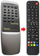 PLS-55 TEAC TEAK afstandsbediening - productfoto