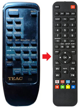 PLS-75D TEAC TEAK afstandsbediening - productfoto