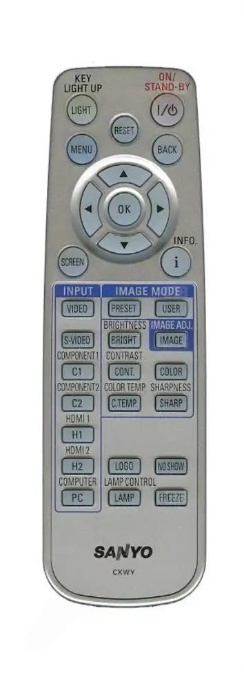 PLV-Z2000 SANYO afstandsbediening