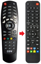 PREMIOSAT CGV afstandsbediening - productfoto