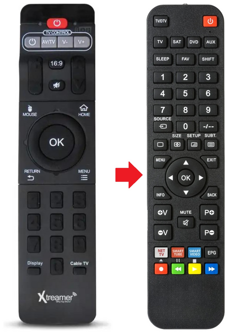 PRODIGY-4K XTREAMER afstandsbediening - productfoto
