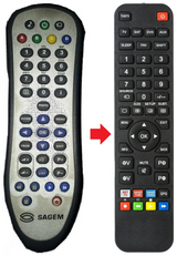 PVR6280T-FR SAGEM afstandsbediening - productfoto