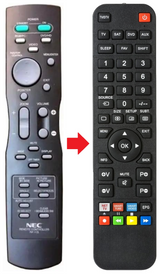 PX42VM5-G NEC afstandsbediening - productfoto