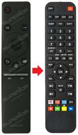 QE43Q60TAUXZT SAMSUNG afstandsbediening - vergelijking