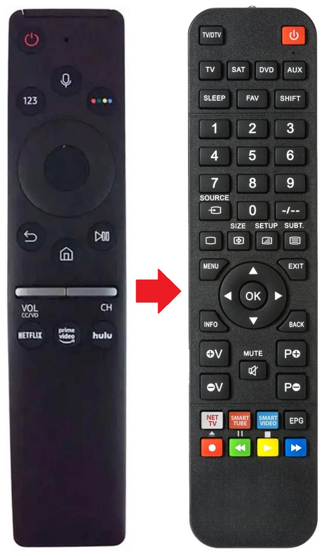 QE55Q80R SAMSUNG afstandsbediening - productfoto