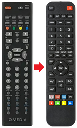 QLE236Z28FMD-TL Q MEDIA afstandsbediening - productfoto