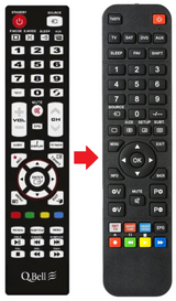 QXT QBELL afstandsbediening - productfoto