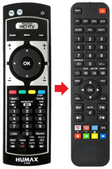R-838 HUMAX afstandsbediening - productfoto