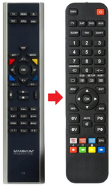 R2 MAXIMUM afstandsbediening - productfoto