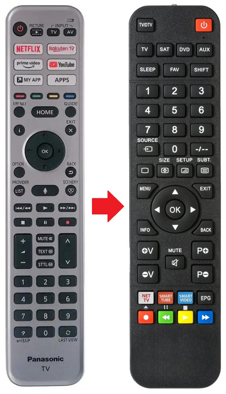 R3PA265 PANASONIC afstandsbediening - productfoto