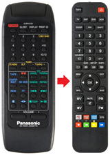 Afstandsbediening geschikt voor PANASONIC RAK-RX119WH | RX-DS35 productfoto