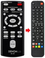 RC-1137 DENON afstandsbediening - productfoto