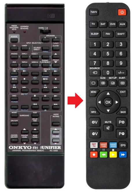 RC-199M ONKYO afstandsbediening - productfoto