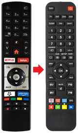 Afstandsbediening geschikt voor VESTEL RC-45135T productfoto