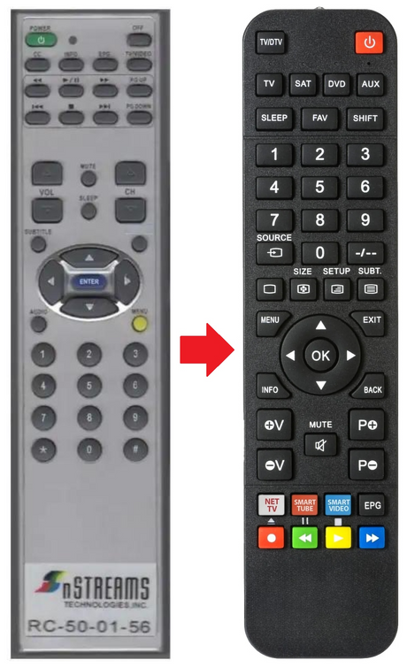 RC-500156 NSTREAMS afstandsbediening - productfoto