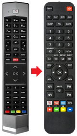 RC-651 TCL afstandsbediening - productfoto