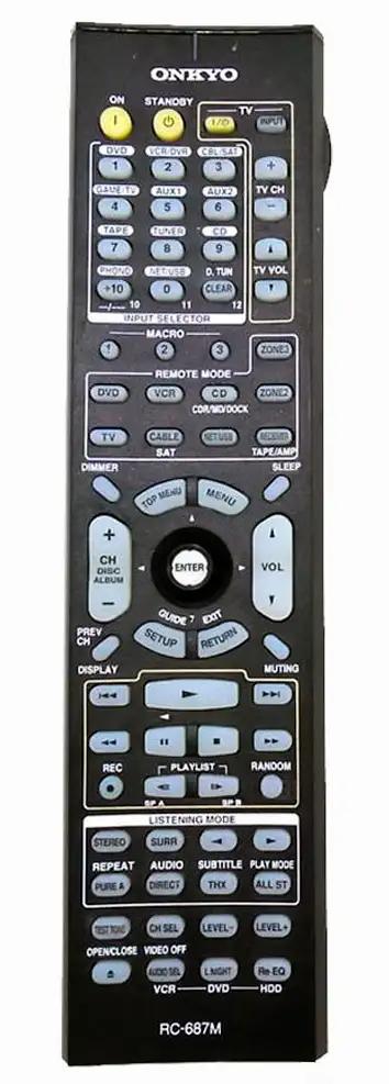 RC-687M ONKYO afstandsbediening
