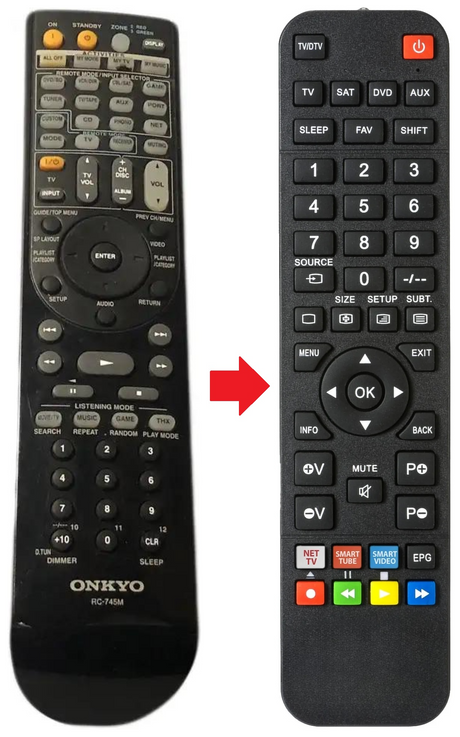 RC-745M ONKYO afstandsbediening - productfoto