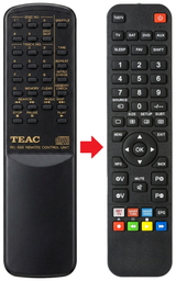 RC-769 TEAC afstandsbediening - vergelijking